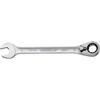 Open-end spanner with ring ratchet, reversible21mm
